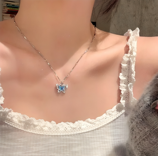 Blue Butterfly K-Necklace