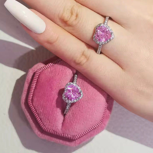 Pink Heart Ring